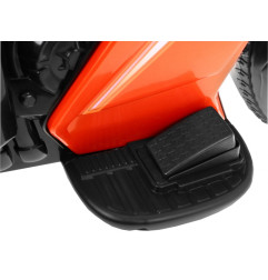 Vaikiškas elektrinis triratis motociklas su stūmimo rankena, Oranžinis