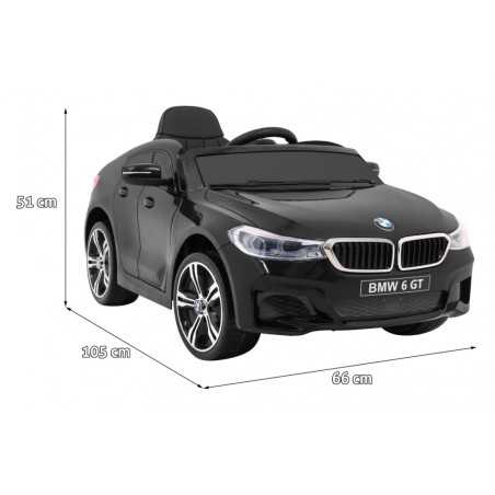 Vaikiškas Elektromobilis BMW 6 GT, Juodas