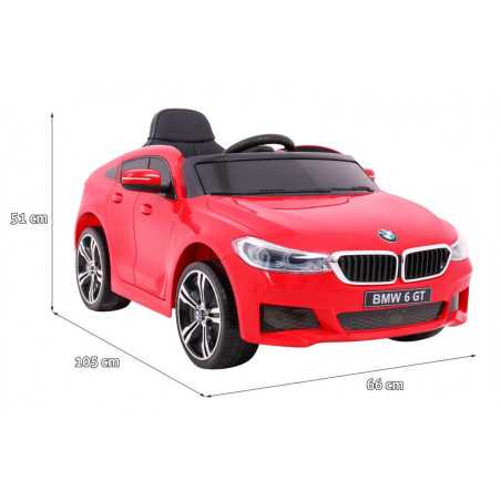 Vaikiškas Elektromobilis BMW 6 GT, Raudonas