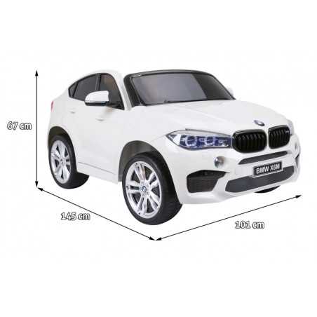 Vaikiškas Elektromobilis BMW X6M XXL, Baltas