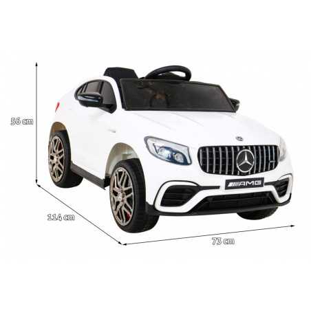 Vaikiškas Elektromobilis Mercedes Benz GLC63S, Baltas
