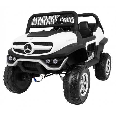 Vaikiškas Elektromobilis Mercedes BENZ UNIMOG, Baltas