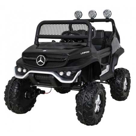 Vaikiškas Elektromobilis Mercedes BENZ UNIMOG, Juodas