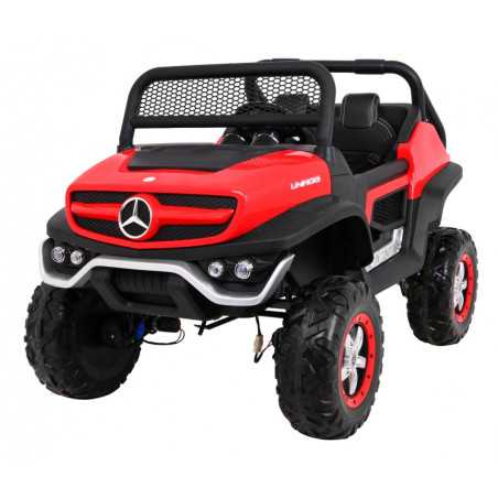 Vaikiškas Elektromobilis Mercedes BENZ UNIMOG, Raudonas
