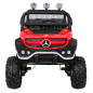 Vaikiškas Elektromobilis Mercedes BENZ UNIMOG, Raudonas Vaikiškas Elektromobilis Mercedes BENZ UNIMOG, Raudonas