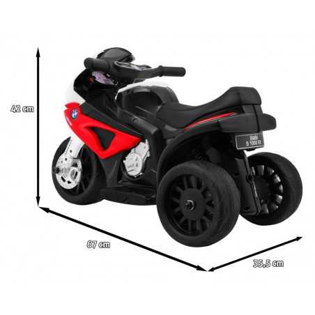 Vaikiškas Elektrinis motociklas BMW S1000 RR, Raudonas
