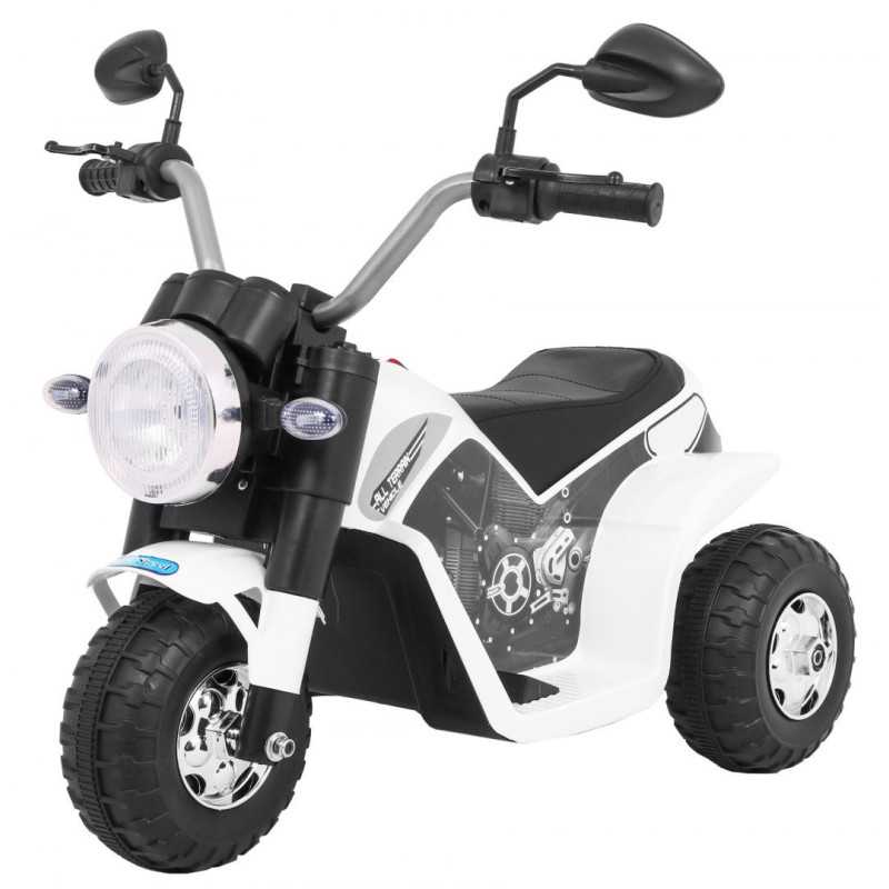 Vaikiškas Elektrinis motociklas MiniBike, Baltas