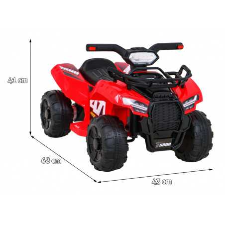 Vaikiškas Elektrinis Keturratis Quad Storm, Raudonas