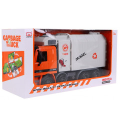Žaislinis sunkvežimis/šiukšliavežė, oranžinis