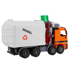 Žaislinis sunkvežimis/šiukšliavežė, oranžinis