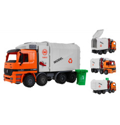 Žaislinis sunkvežimis/šiukšliavežė, oranžinis