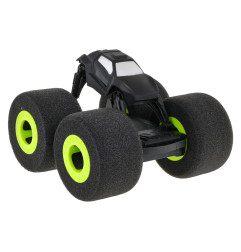 RC valdomas minkštų ratų automobilis, žalias