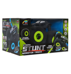 RC valdomas minkštų ratų automobilis, žalias