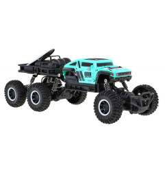 RC valdomas automobilis 6x6, mėlynas