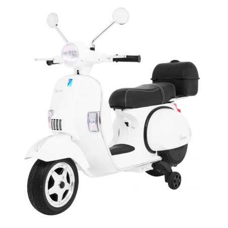 Vaikiškas Elektrinis Motoroleris Vespa, Baltas