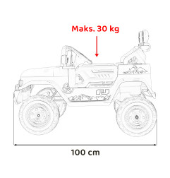 Vaikiškas Elektromobilis Toyota FJ Cruiser, Smėlio