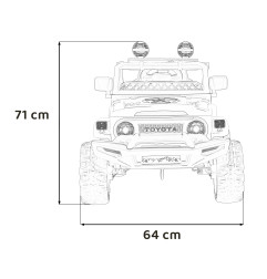 Vaikiškas Elektromobilis Toyota FJ Cruiser, Smėlio