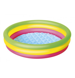 Pripučiamas baseinas BESTWAY (102x25 cm) spalvotas