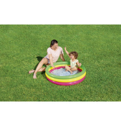 Pripučiamas baseinas BESTWAY (102x25 cm) spalvotas