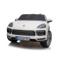 Vaikiškas Elektromobilis Porsche Cayenne S, Baltas Vaikiškas Elektromobilis Porsche Cayenne S, Baltas