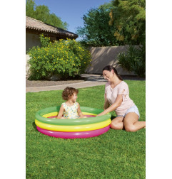 Pripučiamas baseinas BESTWAY (102x25 cm) spalvotas