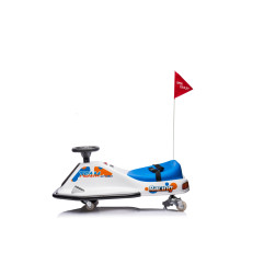Vaikiškas Elektrinis kartingas Racing Drifter, Baltas