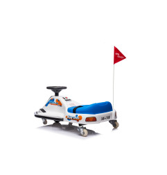 Vaikiškas Elektrinis kartingas Racing Drifter, Baltas
