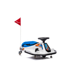 Vaikiškas Elektrinis kartingas Racing Drifter, Baltas