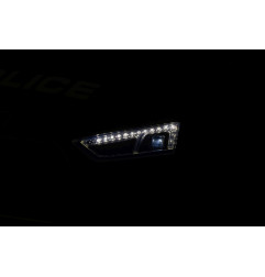 Vaikiškas policijos elektromobilis Audi R8, juodas