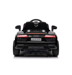 Vaikiškas policijos elektromobilis Audi R8, juodas