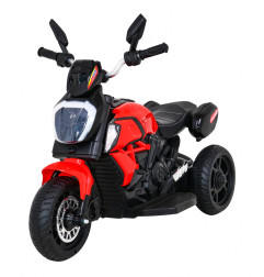Vaikiškas elektrinis triratis motociklas Fast Tourist, Raudonas
