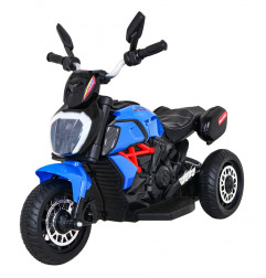 Vaikiškas elektrinis triratis motociklas Fast Tourist, Mėlynas
