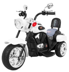 Elektrinis motociklas Night Bike Chopper, Baltas