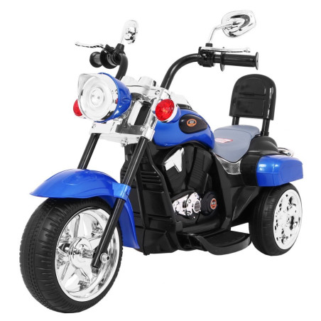 Vaikiškas Elektrinis motociklas NightBike Chopper, mėlynas
