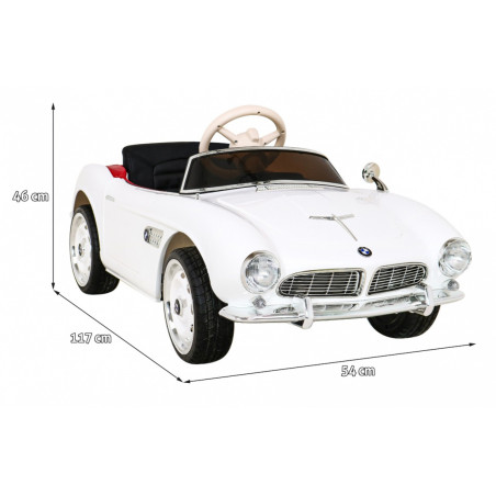 Vaikiškas Elektromobilis BMW 507 Retro Baltas
