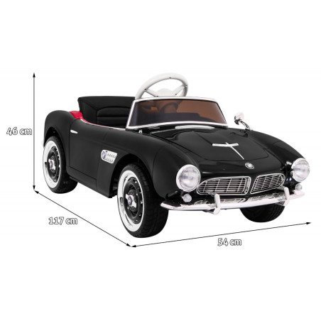 Vaikiškas Elektromobilis BMW 507 Retro juodas