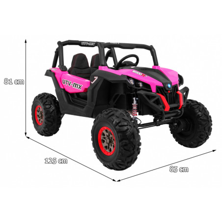Vaikiškas Elektrinis Bagis SuperStar 4x4, Rožinis