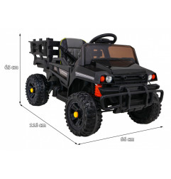 Vaikiškas Elektrinis sunkvėžimis Pick-Up, Juodas
