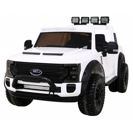 Vaikiškas Elektromobilis Ford Super Duty baltas