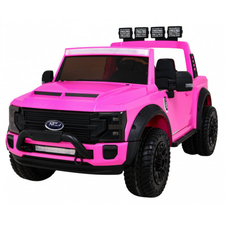 Vaikiškas Elektromobilis Ford Super Duty rožinis