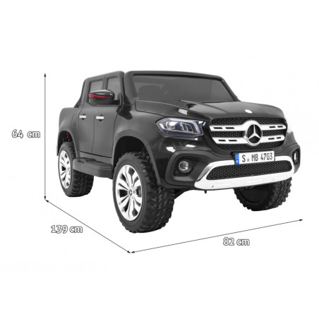 Vaikiškas Elektromobilis Mercedes Benz X-Class juodas