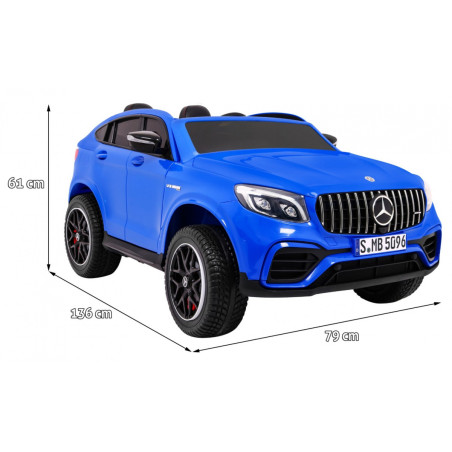 Vaikiškas Elektromobilis Mercedes GLC 63S Mėlynas