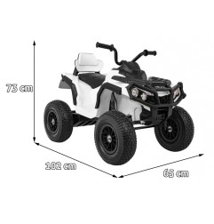 Vaikiškas elektrinis keturratis Quad ATV AIR, Baltas