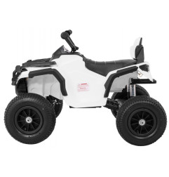 Vaikiškas elektrinis keturratis Quad ATV AIR, Baltas