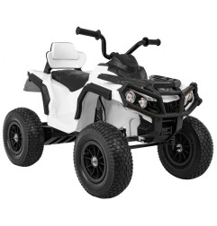 Vaikiškas elektrinis keturratis Quad ATV AIR, Baltas