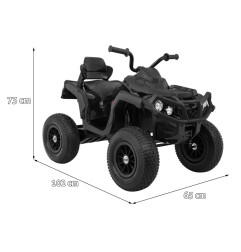 Vaikiškas elektrinis keturratis Quad ATV AIR, Juodas