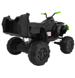 Vaikiškas elektrinis keturratis Quad XL ATV su nuotolinio valdymo pultu, Juodas