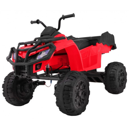 Vaikiškas Elektrinis keturratis XL ATV su nuotolinio valdymo pultu Raudonas