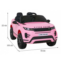 Elektromobilis Range Rover Evoque rožinis