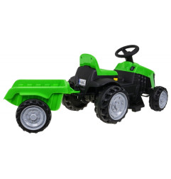 Vaikiškas Elektrinis traktorius su priekaba TR1908T, Žalias
